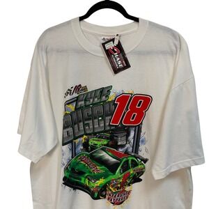 Chase Authentics Kyle Busch 18 Interstate Batteries NASCAR White T-Shirt 2XL NEW